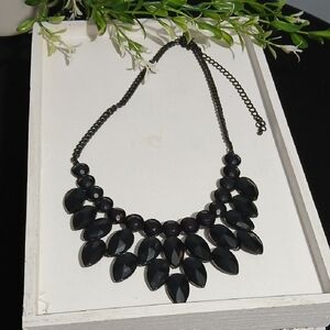 Elegant Black Statement Necklace